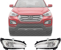 Set Of 2 Front Fog Light Assembly Right passenger & Left Driver Side Direct Replacement Compatible With 2013-2016 Hyundai Santa Fe Sport HY2593141 HY2592141 922024Z000 922014Z000