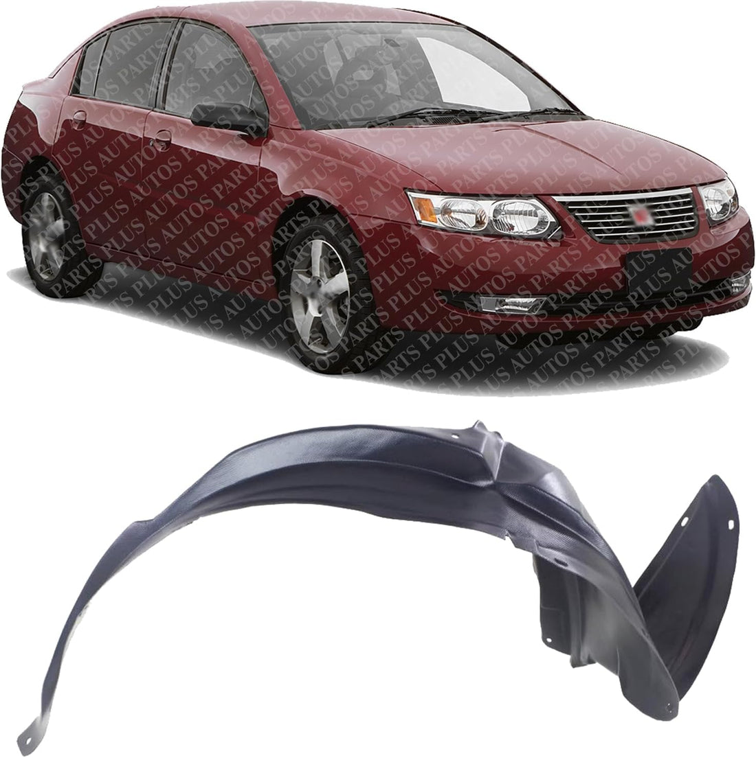 Front Fender Liner Right Passenger Side Direct Replacement Compatible With 2003-2007 Saturn Ion GM1251104 15283019