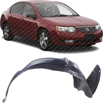 Front Fender Liner Right Passenger Side Direct Replacement Compatible With 2003-2007 Saturn Ion GM1251104 15283019