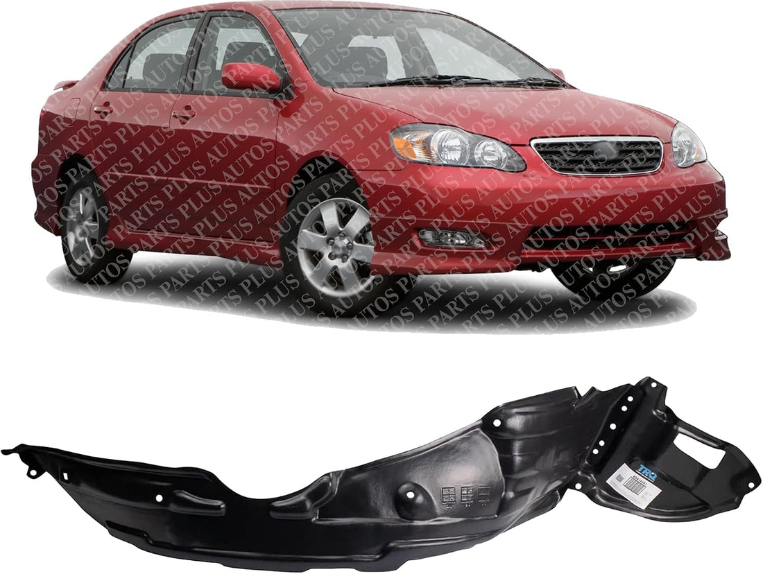 Front Fender Liner Right Passenger Side Direct Replacement Compatible With 2003-2008 Toyota Corolla TO1249119 5387502090