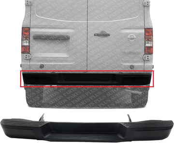 Step Bumper Face Bar Primed Steel Direct Replacement Compatible With 2012-2021 Nissan NV Series Full Size Van NI1102166 850101PA0A