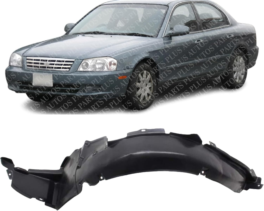 Front Fender Liner Left Driver Side Direct Replacement Compatible With 2001-2002 Kia Magentis/Optima KI1248103 868113C000