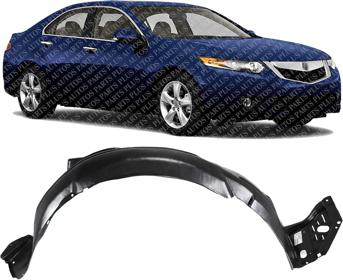 Front Fender Liner Right Passenger Side Direct Replacement Compatible With 2009-2014 Acura TSX AC1249124 74100TL2A10