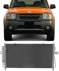 Front A/C Condenser Aluminum Core Direct Replacement Compatible With 2003-2004 Nissan Frontier/Xterra NI3030151 NI3030158 921101Z600 921101Z610