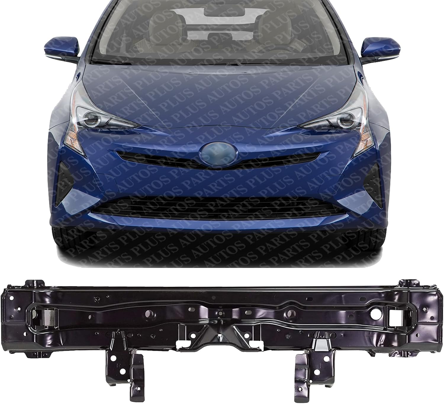 Front Radiator Support Upper Tie Bar Assembly Steel Direct Replacement Compatible With 2017-2022 Toyota Prius Prime TO1225445 5320547901