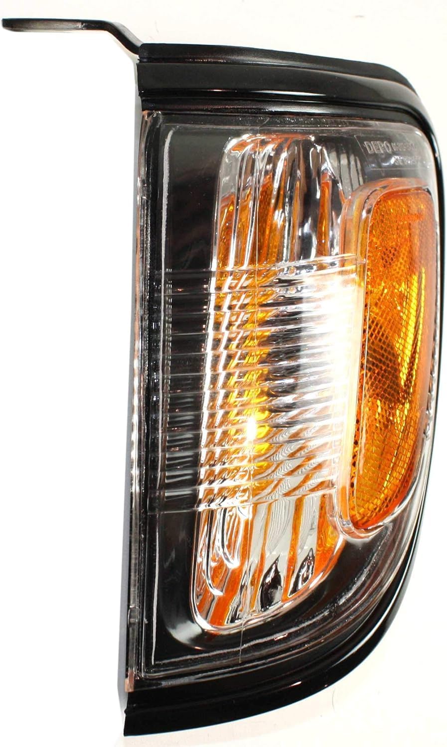 Front Corner Light Assembly With Black Trim Left Driver Side Direct Replacement Compatible With 2001-2004 Toyota Tacoma TO2520163 8162004090C0