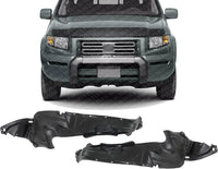 Set Of 2 Front Fender Liner Right Passenger & Left Driver Side Direct Replacement Compatible With 2006-2011 Honda Ridgeline HO1249125 HO1248125 74101SJCA01 74151SJCA01
