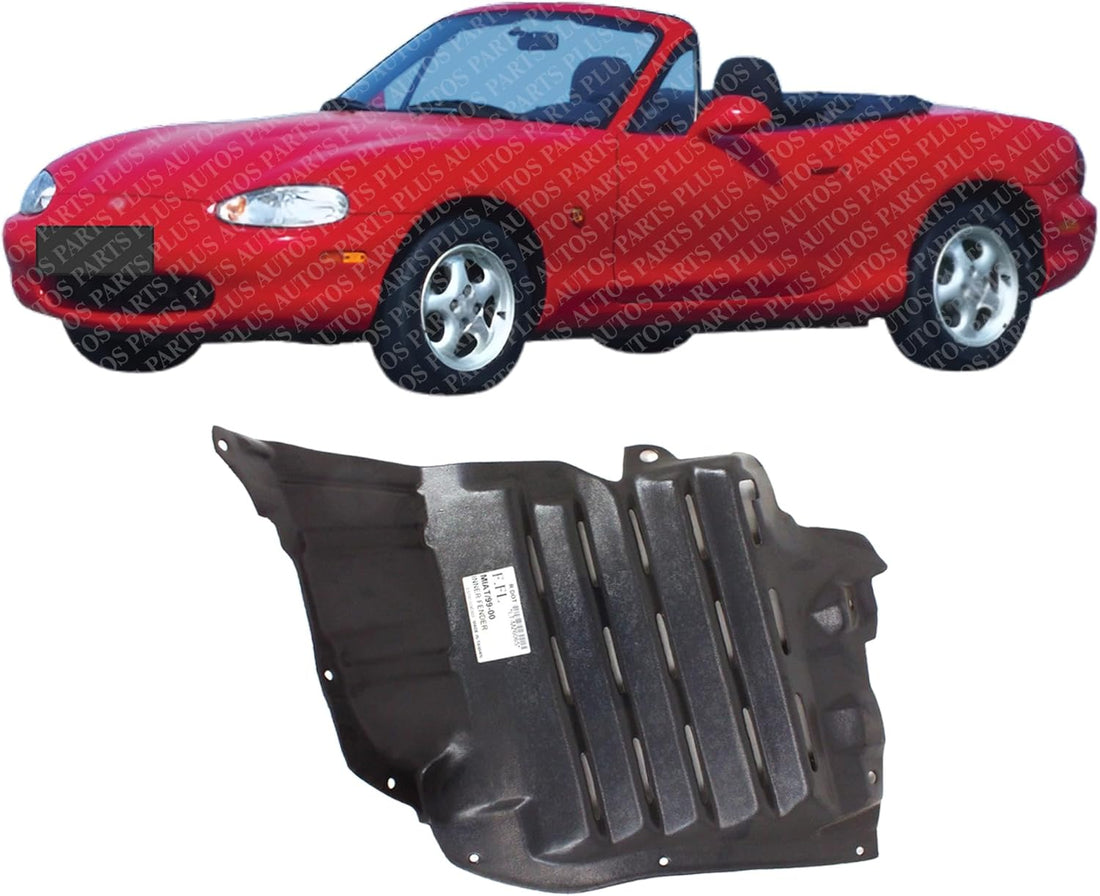Front Section Fender Liner Left Driver Side Direct Replacement Compatible With 1999-2000 Mazda Miata MA1250111 NC1056142D
