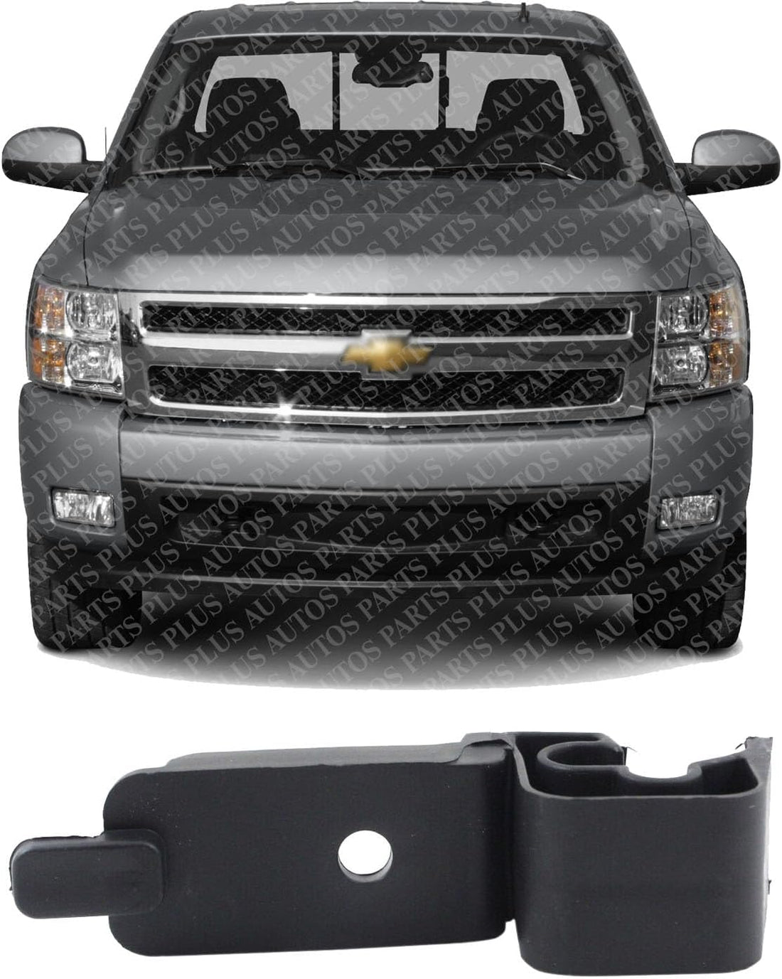 Front Headlight Support Bracket Left=Right Side Direct Replacement Compatible with 2007-2013 Chevrolet Silverado 1500 2500HD 3500HD GM2508120 15131738