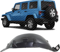 Rear Fender Liner Left Driver Side Direct Replacement Compatible With 2007-2017 Jeep Wrangler / 2018 JK CH1762100 55157127AK