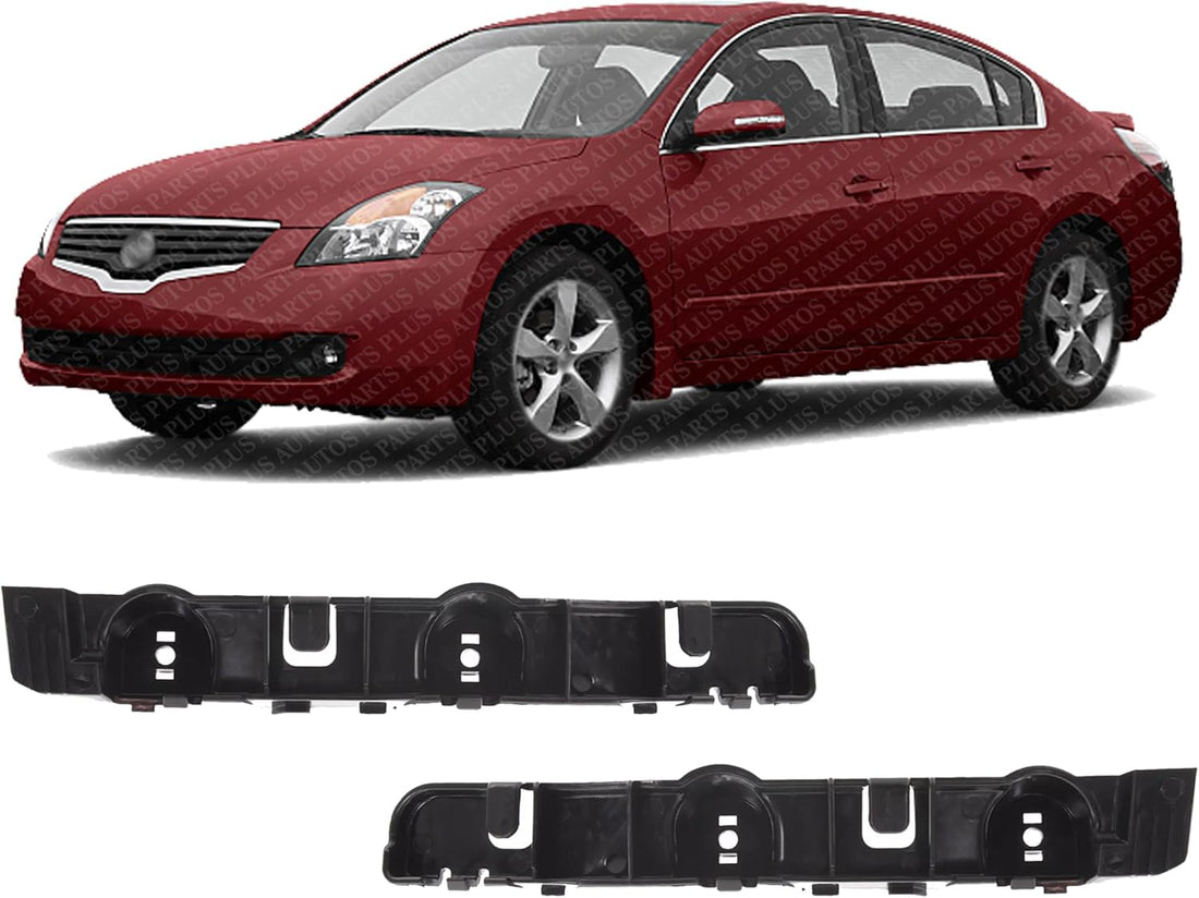 Set Of 2 Front Bumper Bracket Left Driver & Right Passenger Side Direct Replacement Compatible With 2007-2012 Nissan Altima NI1032106 NI1033106 62221JA01A 62220JA01A