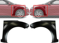 Set Of 2 Front Fender Primed Steel Left Driver & Right Passenger Side Direct Replacement Compatible With 2012-2017 Hyundai Veloster HY1241156 HY1240156 663212V010 663112V010