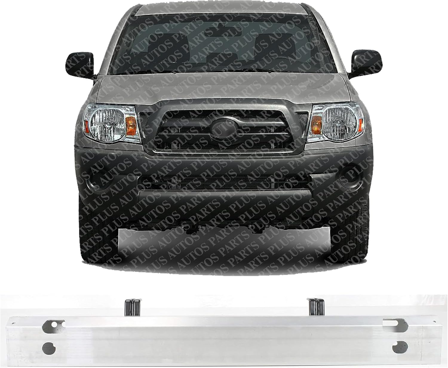 Front Bumper Reinforcement Aluminum Direct Replacement Compatible With 2005-2006 Toyota Tacoma TO1006202 5202104010