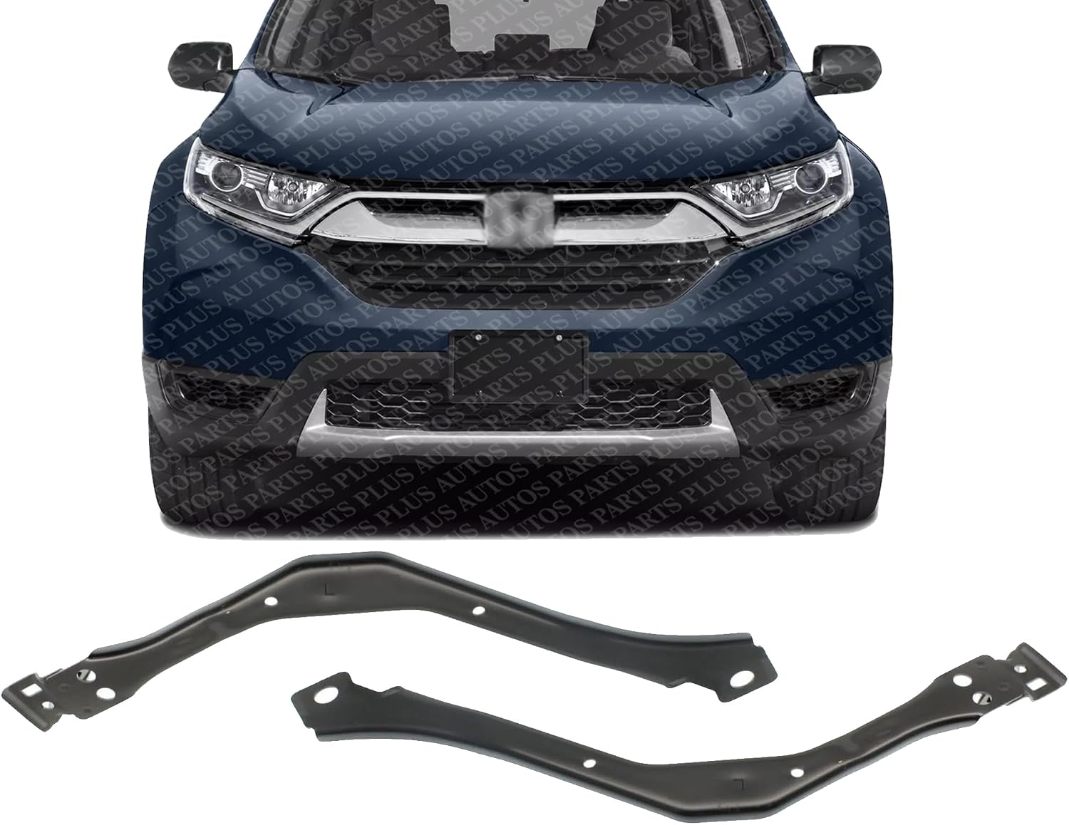 Set Of 2 Front Radiator Support Core Left Driver & Right Passenger Side Direct Replacement Compatible With 2017-2022 Honda CR-V HO1225195 HO1225194 71460TLAA02 71413TLAA01