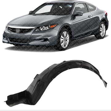 Front Fender Liner Left Driver Side Direct Replacement Compatible With 2008-2012 Honda Accord HO1248138 74150TA5A00