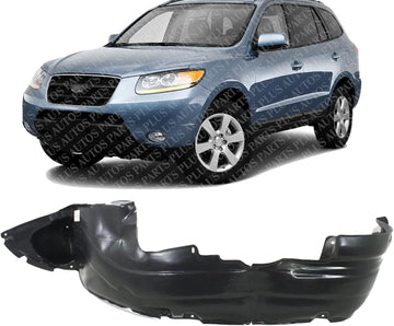 Front Fender Liner Left Driver Side Direct Replacement Compatible With 2007-2009 Hyundai Santa Fe HY1250114 868100W000