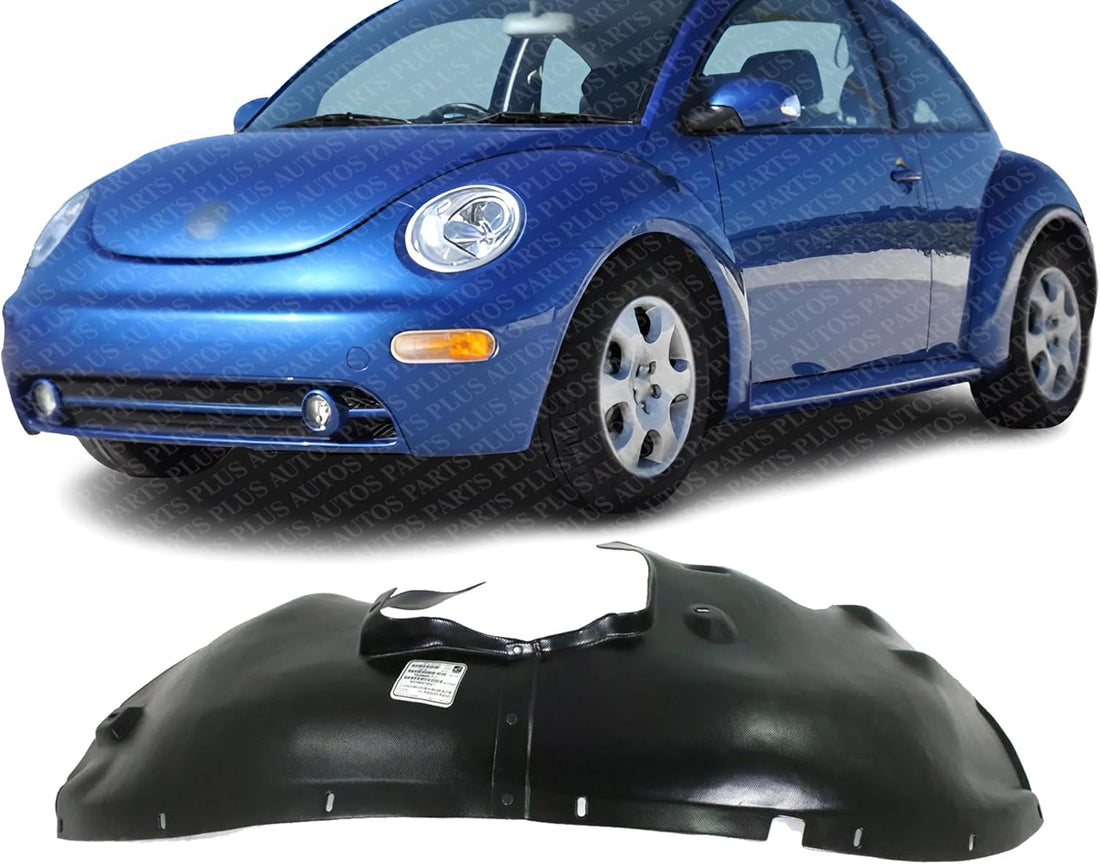 Front Fender Liner Left Driver Side Direct Replacement Compatible With 1998-2005 Volkswagen Beetle VW1248104 1C0809961E
