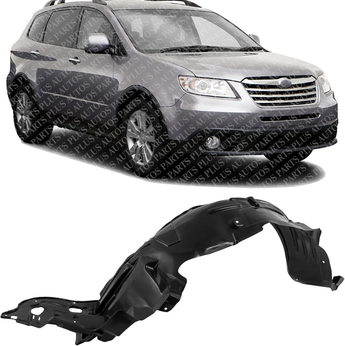 Front Fender Liner Right Passenger Side Direct Replacement Compatible With 2006-2014 Subaru Tribeca SU1249120 59110XA02A