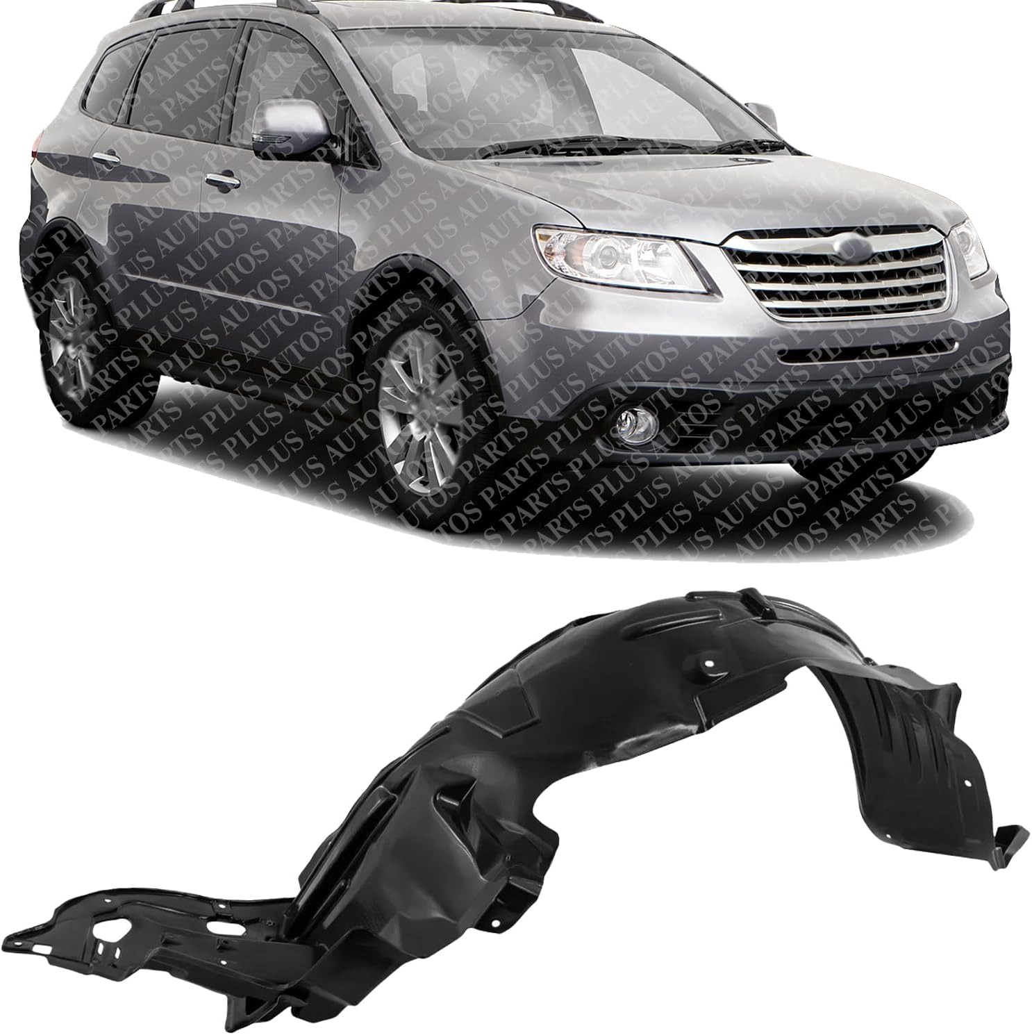 Front Fender Liner Right Passenger Side Direct Replacement Compatible With 2006-2014 Subaru Tribeca SU1249120 59110XA02A