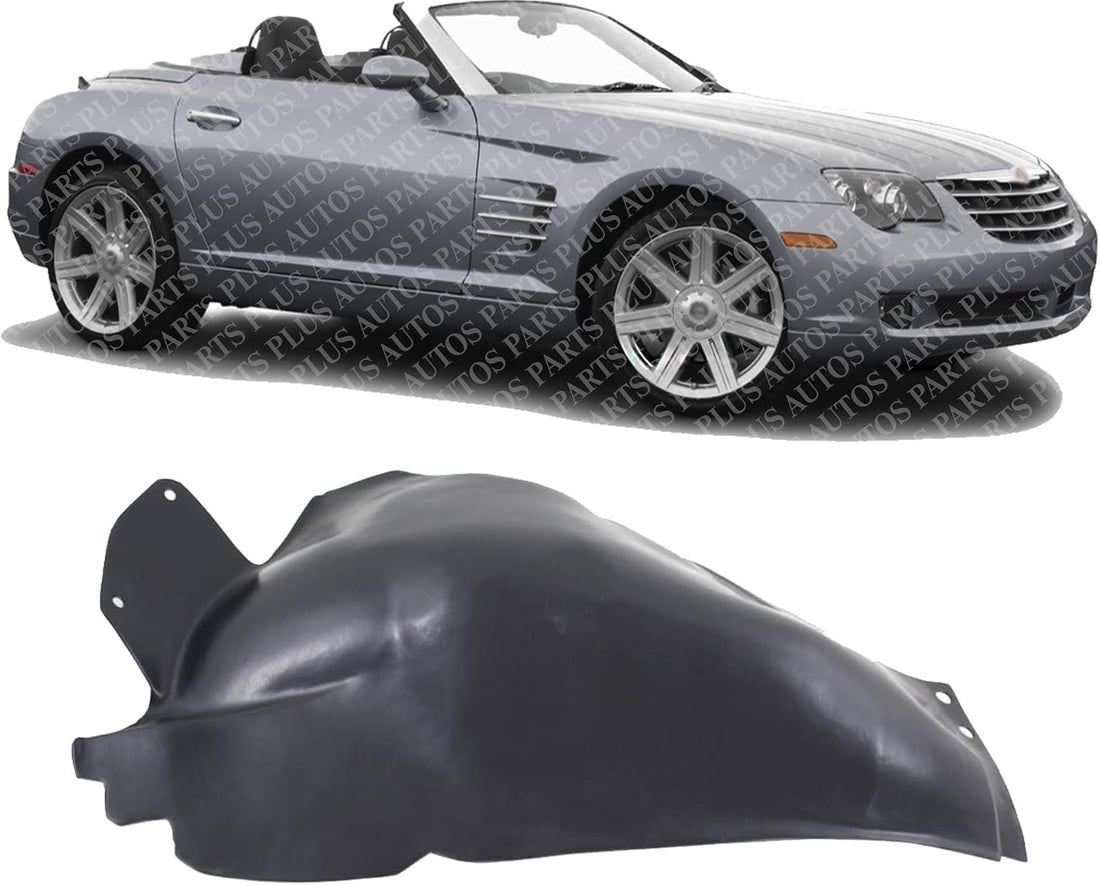 Front Fender Liner Rear Section Right Passenger Side Direct Replacement Compatible With 2002-2005 Ford Thunderbird FO1251124 1W6Z16102BA