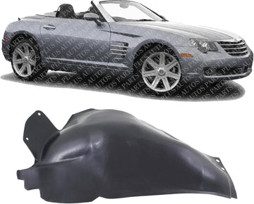 Front Fender Liner Rear Section Right Passenger Side Direct Replacement Compatible With 2002-2005 Ford Thunderbird FO1251124 1W6Z16102BA