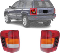 Set Of 2 Tail Light Assembly Left Driver & Right Passenger Side Direct Replacement Compatible With 2002-2004 Jeep Grand Cherokee CH2801150 CH2800150 55155138AJ-PFM 55155138AH-PFM