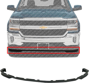 AUTOS PARTS PLUS Front Bumper Lower Valance Air Deflector Textured Direct Replacement Compatible With 2016-2018 Chevrolet Silverado 1500 All Cab Types...