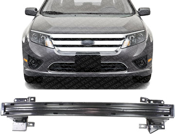 Front Bumper Reinforcement Impact Steel Direct Replacement Compatible With 2010-2012 Ford Fusion/Lincoln MKZ / 2010-2011 Mercury Milan FO1006256 AE5Z17757A