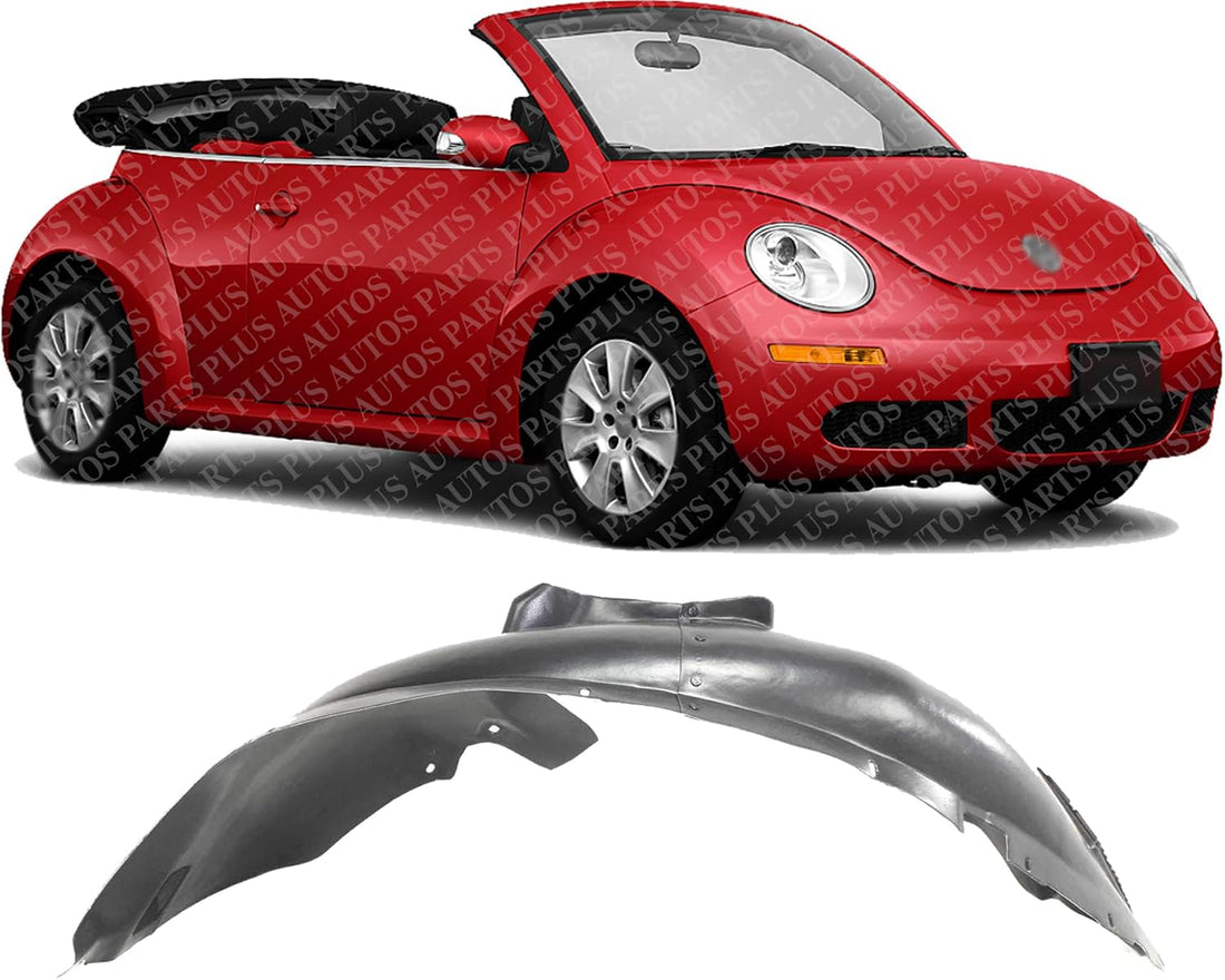 Front Fender Liner Right Passenger Side Direct Replacement Compatible With 2006-2010 Volkswagen Beetle VW1249109 1C0809962J