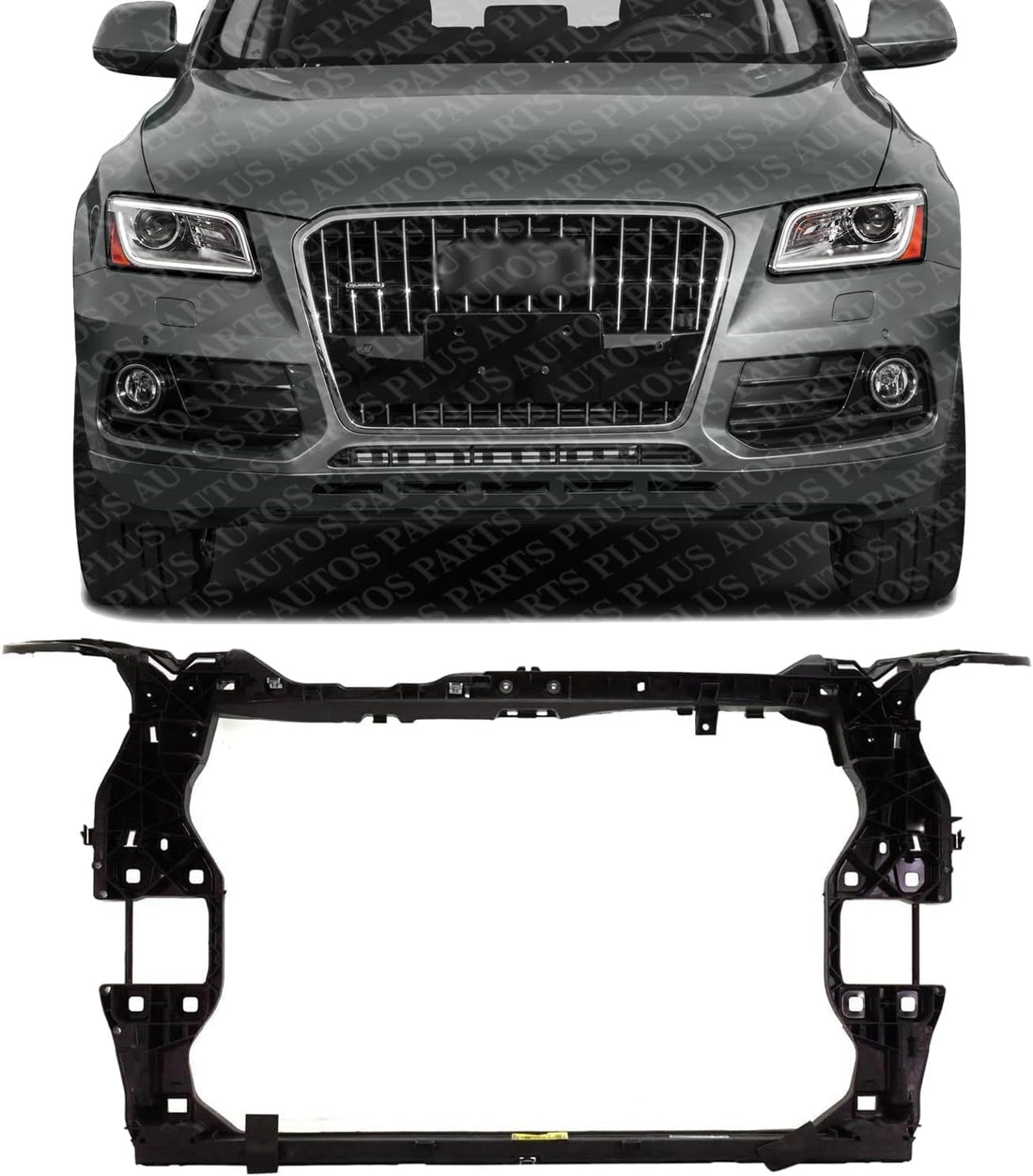 Front Radiator Support Plastic With Steel Direct Replacement Compatible With 2018-2022 Audi Q5 / 2021-2022 Sportback AU1225140 80A805594B