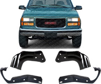 Front Bumper Retainer Mounting Braces Brackets Pair Set Of 4 Left Driver And Right Passenger Side Direct Replacement Compatible With 1994-2000 Chevrolet & GMC C/K Series GM1067127
