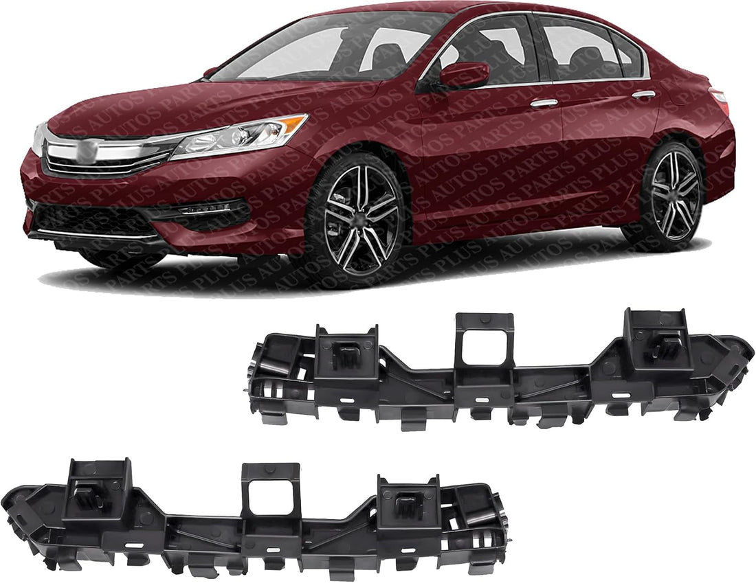 Set Of 2 Front Bumper Cover Spacer Bracket Left Driver & Right Passenger Side Direct Replacement Compatible With 2013-2017 Honda Accord HO1043115 HO1042115 71193T2AA01 71198T2AA01