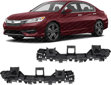 Set Of 2 Front Bumper Cover Spacer Bracket Left Driver & Right Passenger Side Direct Replacement Compatible With 2013-2017 Honda Accord HO1043115 HO1042115 71193T2AA01 71198T2AA01