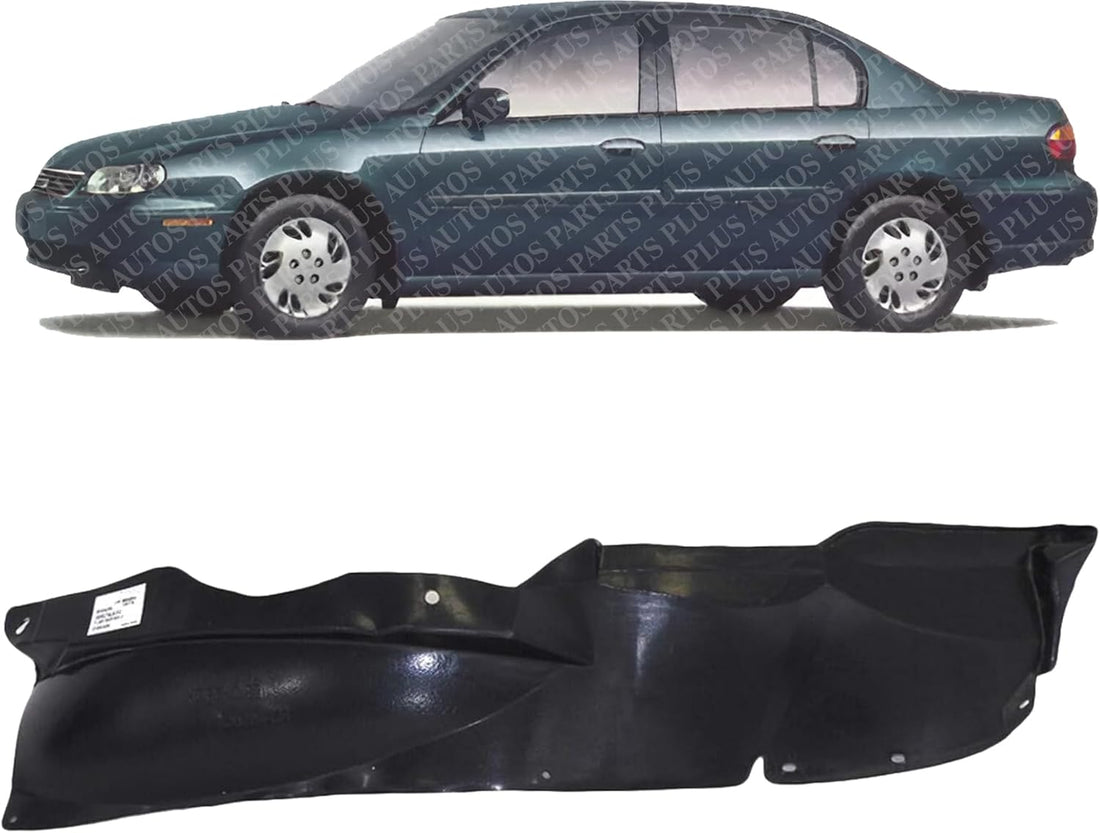 Front Fender Liner Rear Section Left Driver Side Direct Replacement Compatible With 1997-2003 Chevrolet Malibu / 2004-2005 Classic / 1997-1999 Oldsmobile Cutlass GM1248120 22603519