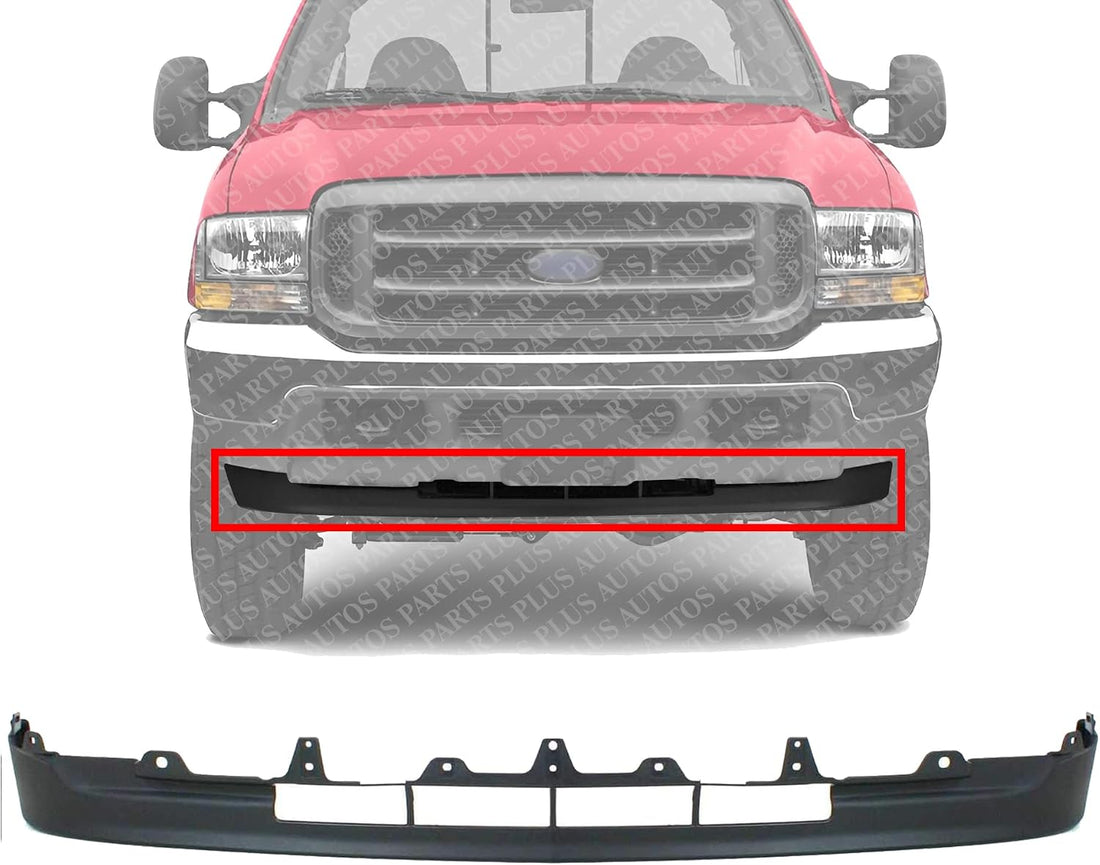 Front Bumper Lower Valance Textured Direct Replacement Compatible With 2001-2004 Ford F -Series Super Duty/Excursion FO1095203 3C3Z17626AAA