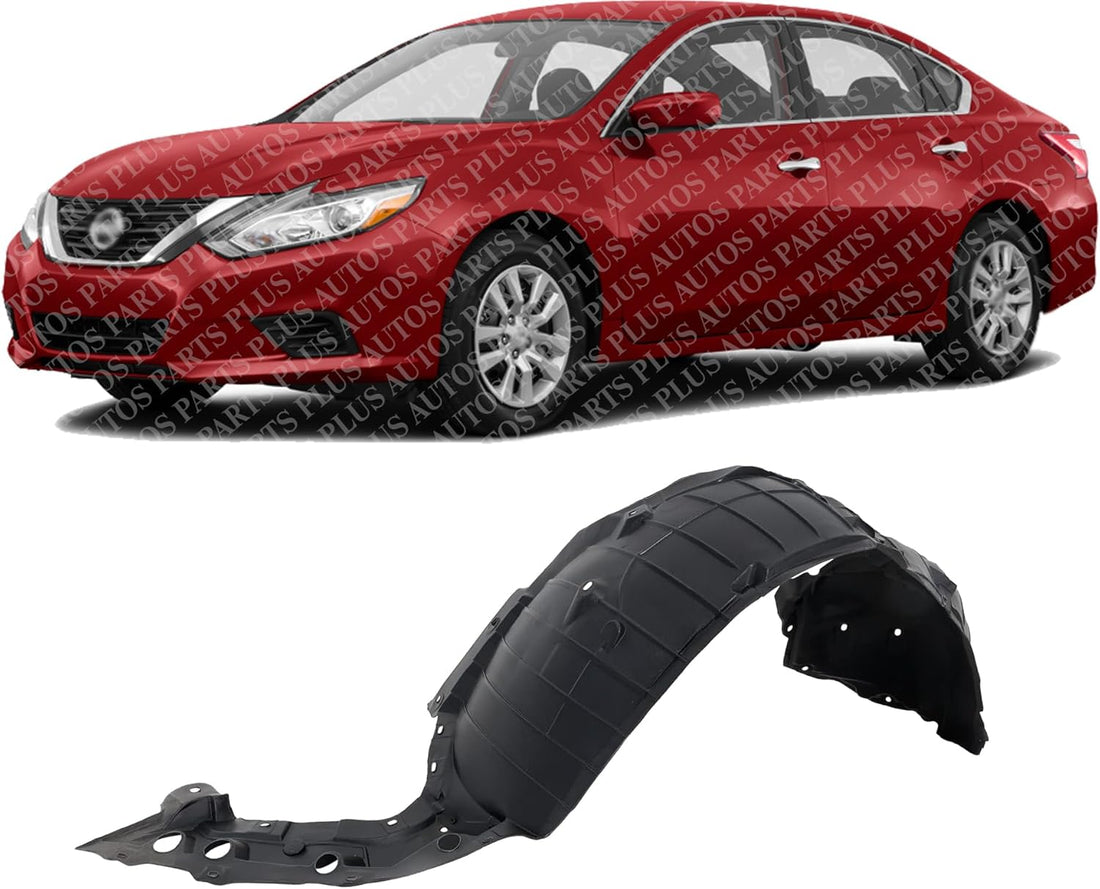 Front Fender Liner Left Driver Side Direct Replacement Compatible With 2016-2018 Nissan Altima NI1248157 638439HS0A-PFM