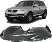 Front Fender Liner Left Driver Side Direct Replacement Compatible With 2004-2007 Volkswagen Touareg VW1250106 7L6809961F