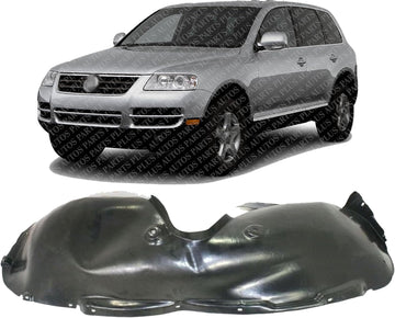 Front Fender Liner Left Driver Side Direct Replacement Compatible With 2004-2007 Volkswagen Touareg VW1250106 7L6809961F
