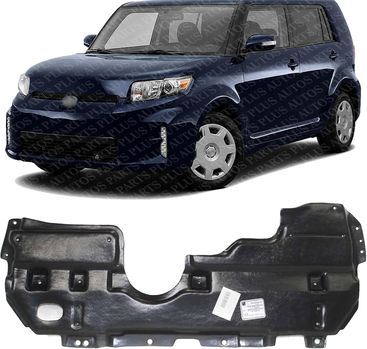 Front Engine Splash Shield Under Cover Plastic Direct Replacement Compatible with 2008-2015 Scion xB SC1228104 5144112270