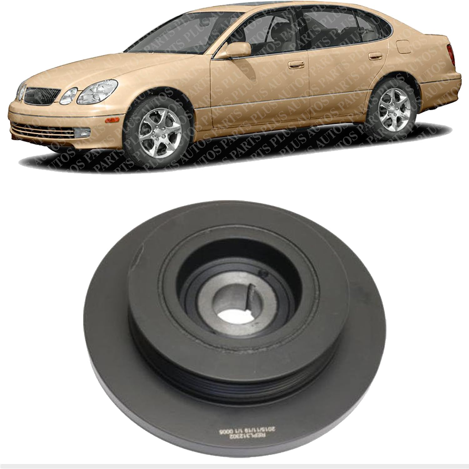 Engine Harmonic Balancer Crankshaft Direct Replacement Compatible With 1993-2005 Lexus GS300 / 1994-1998 Toyota Supra 1340746020