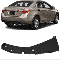 Rear Bumper Cover Side Seal Filler Right Passenger Side Direct Replacement Compatible With 2014-2019 Toyota Corolla TO1183104 5259102271