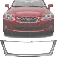 Front Bumper Grille Molding Chrome Plastic Direct Replacement Compatible With 2009-2010 Lexus IS250 / IS350 LX1210105 5311153190