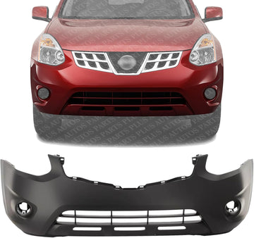 AUTOS PARTS PLUS Front Bumper Cover Primed Direct Replacement Compatible With 2011-2013 Nissan Rogue / 2014-2015 Select NI1000277 620221VK0H