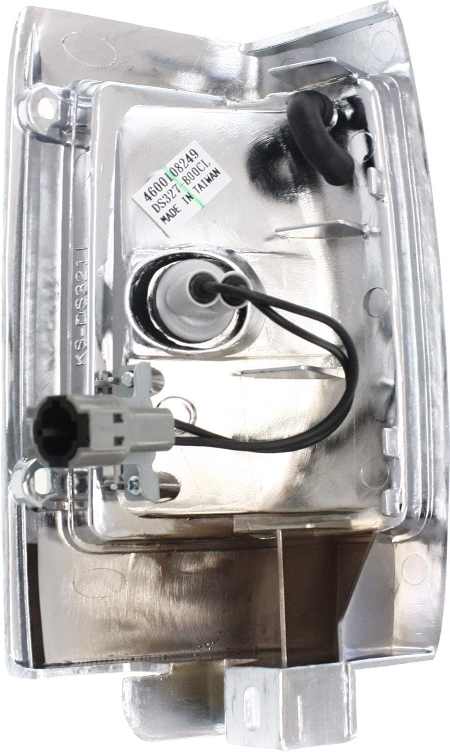 Set Of 2 Front Corner Lamp Assembly With Chrome Trim Right Passenger & Left Driver Side Direct Replacement Compatible With 1990-1997 Nissan Pickup NI2551107 NI2550107 B611088G00