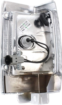 Set Of 2 Front Corner Lamp Assembly With Chrome Trim Right Passenger & Left Driver Side Direct Replacement Compatible With 1990-1997 Nissan Pickup NI2551107 NI2550107 B611088G00