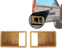 Set of 2 Front Inside Door Handle Case Beige Left Driver & Right Passenger Side Direct Replacement Compatible with 1984-1989 Toyota Pickup / 4Runner TO1358103 TO1356103