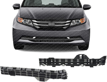 Set Of 2 Front Bumper Retainer Right Passenger & Left Driver Side Direct Replacement Compatible With 2014-2017 Honda Odyssey HO1042123 HO1043123 71198TK8A50 71193TK8A50