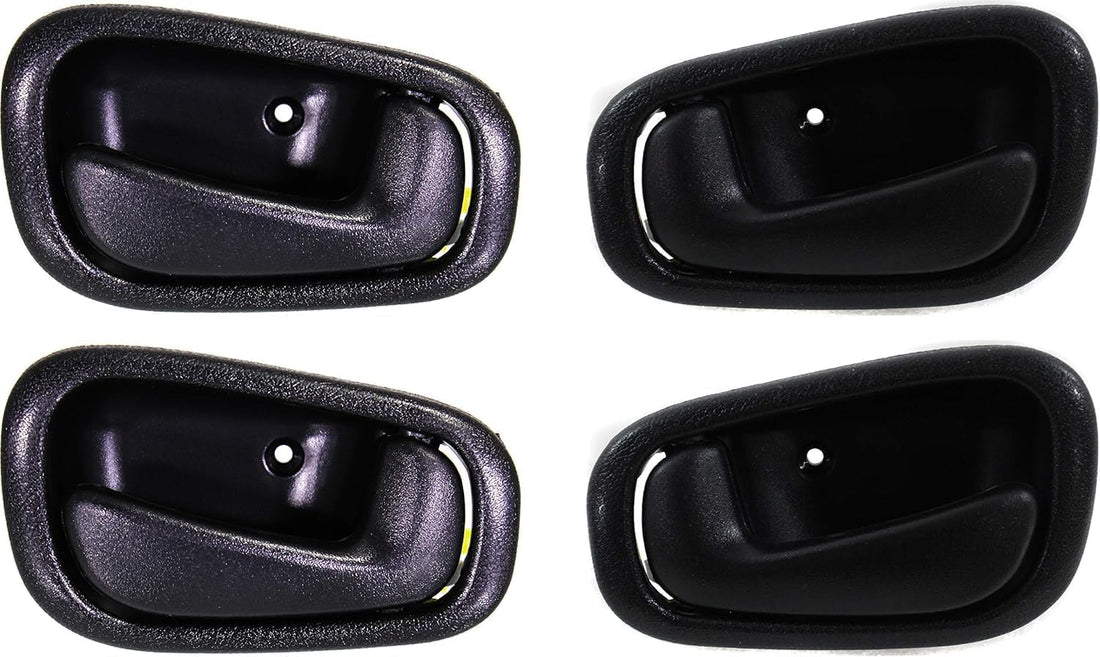 Set of 4 Front Or Rear Interior Door Handle Left Driver & Right Passenger Side Direct Replacement Compatible with 1998-2002 Toyota Corolla/Chevrolet Prizm TO1352141 TO1353141