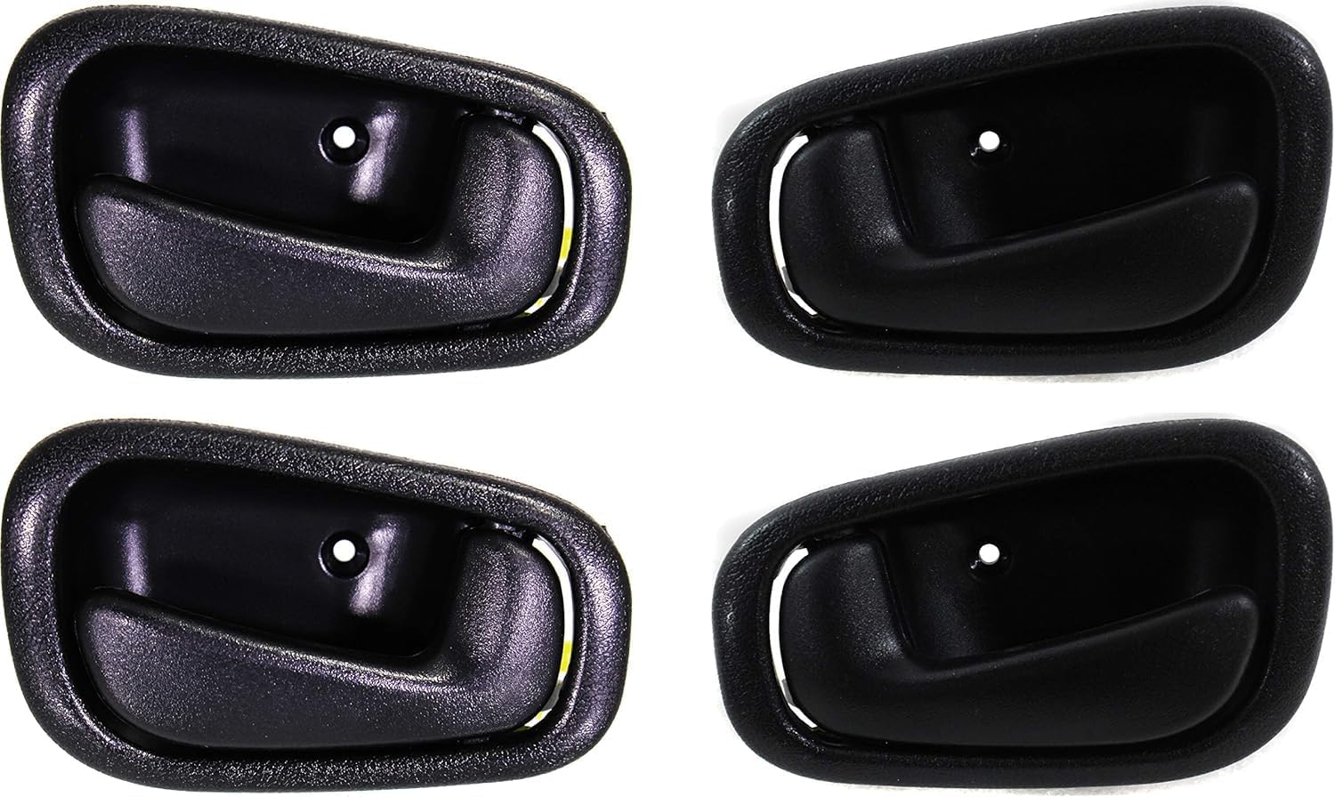 Set of 4 Front Or Rear Interior Door Handle Left Driver & Right Passenger Side Direct Replacement Compatible with 1998-2002 Toyota Corolla/Chevrolet Prizm TO1352141 TO1353141
