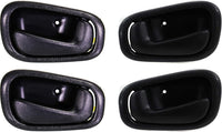Set of 4 Front Or Rear Interior Door Handle Left Driver & Right Passenger Side Direct Replacement Compatible with 1998-2002 Toyota Corolla/Chevrolet Prizm TO1352141 TO1353141